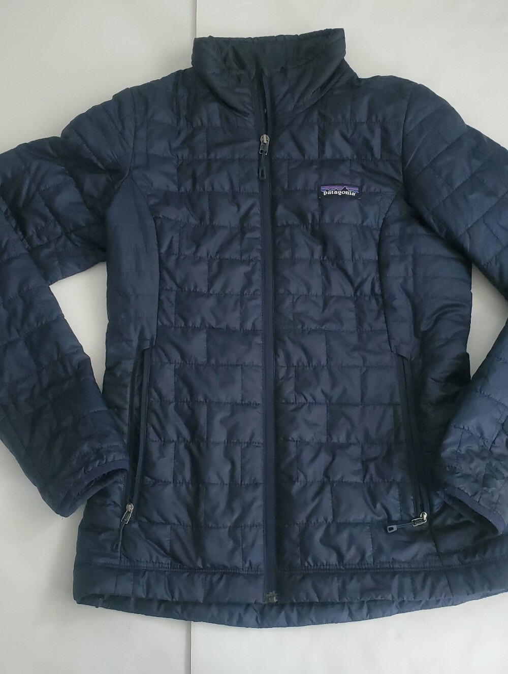 Patagonia Nano Puff Ultralight Puffer Jacket Quilted Navy Blue Women’s Size XS - Picture 2 of 12